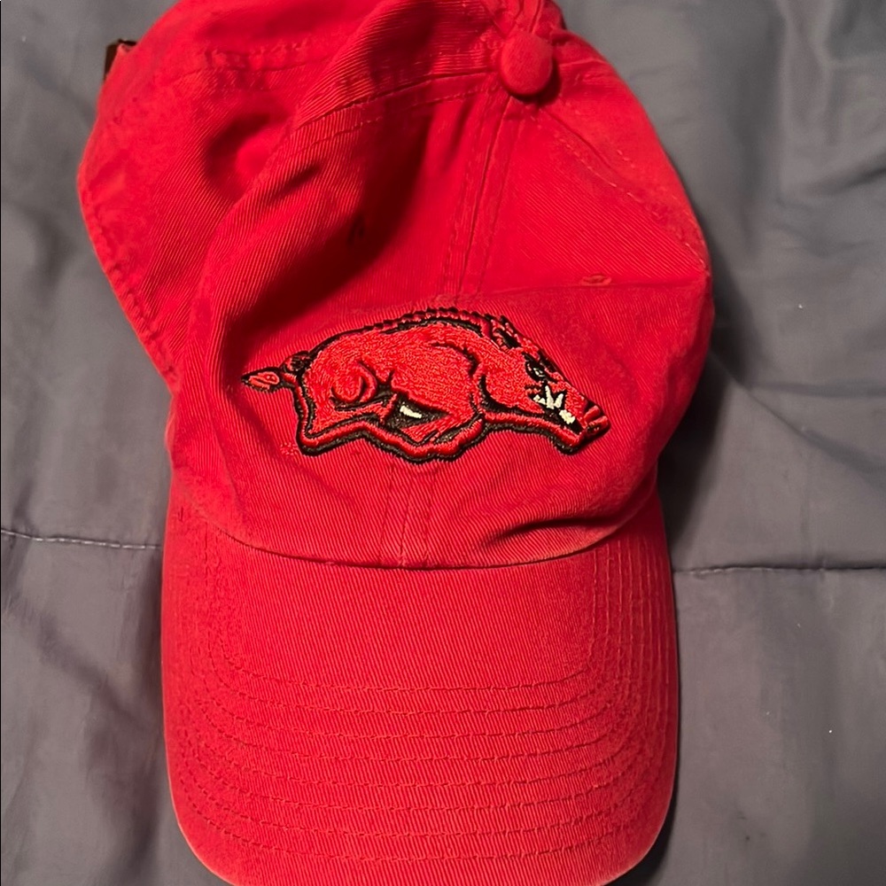 Red Arkansas Razorbacks Cap 47 Brand